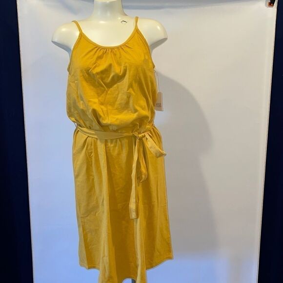 Ana mustard spaghetti strap lounge dress size xs - Picture 1 of 5